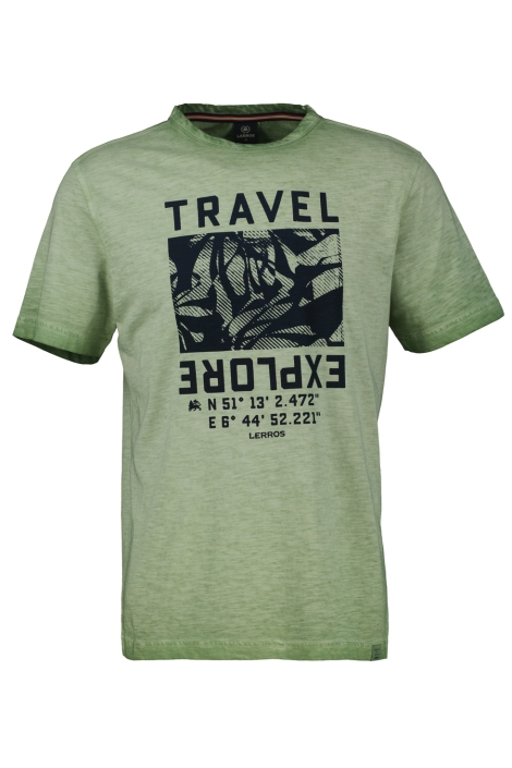 Lerros t-shirt/serafino 1/2 arm